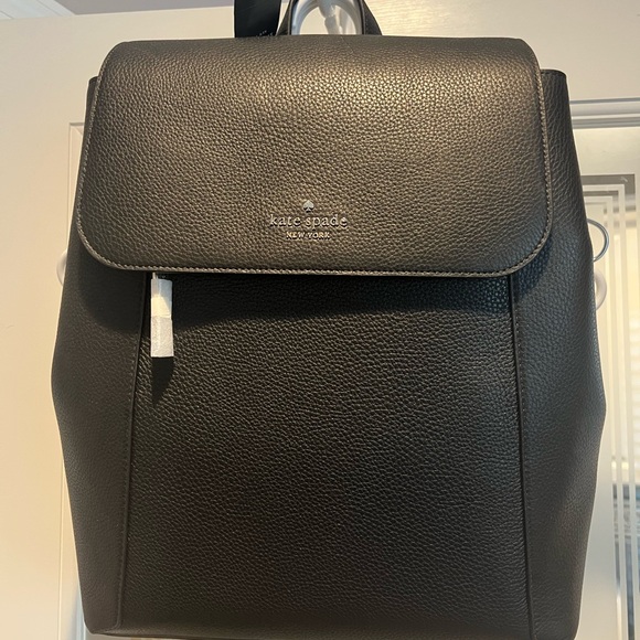 kate spade Charcoal Leather Backpack main image 4